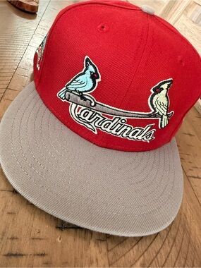 New Era Cardinals Two-Tone Red and Gray Fitted Hat